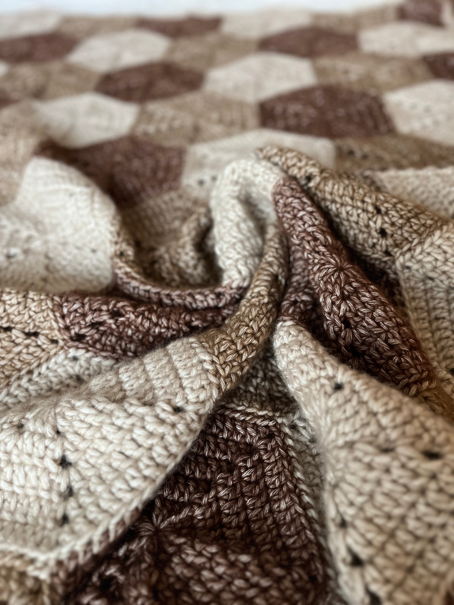 Crochet Hexie Throw Blanket (Custom)
