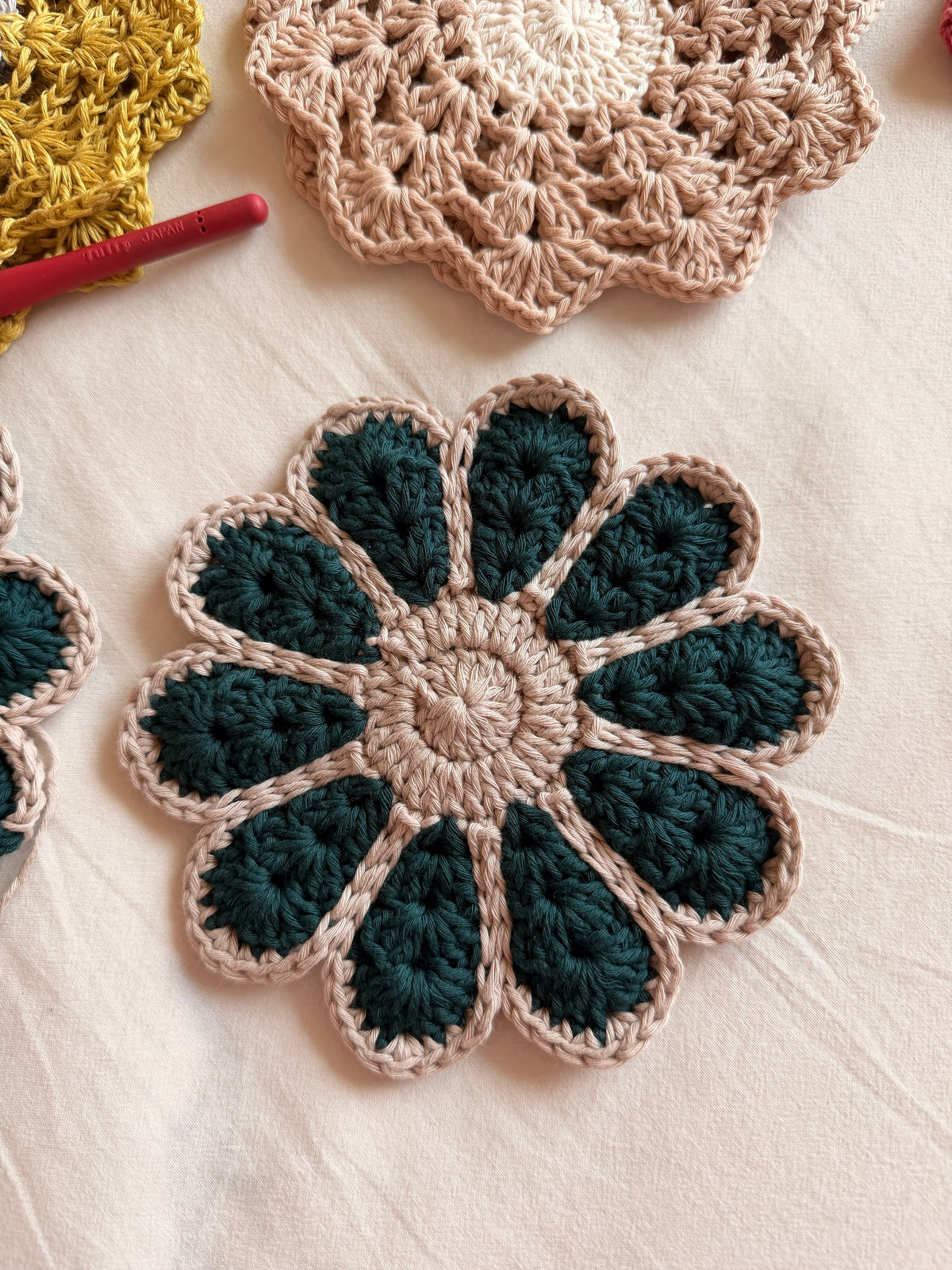 Vintage Petals Coaster Set