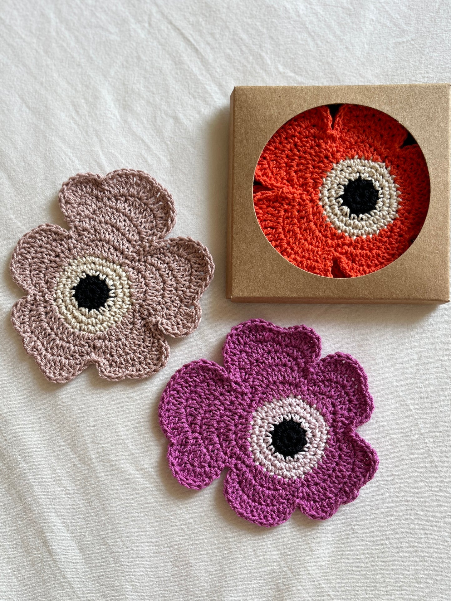 Poppy Coasters (Set of 2)