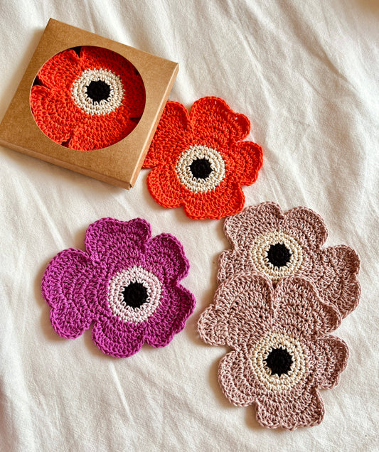 Poppy Coasters (Set of 2)