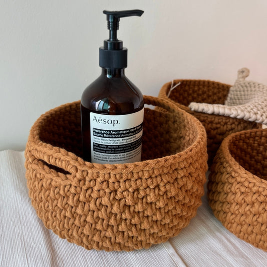 Crochet Storage Basket (L)