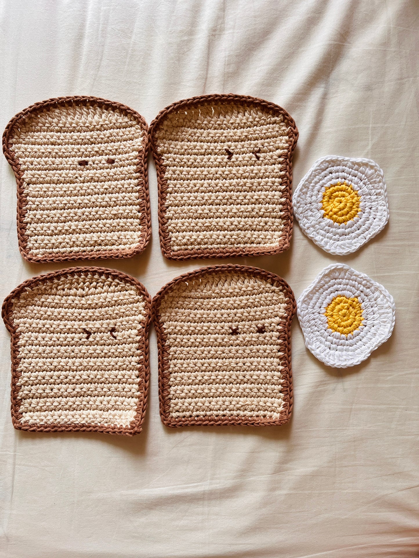 Fun Toast Placemat & Egg Coaster