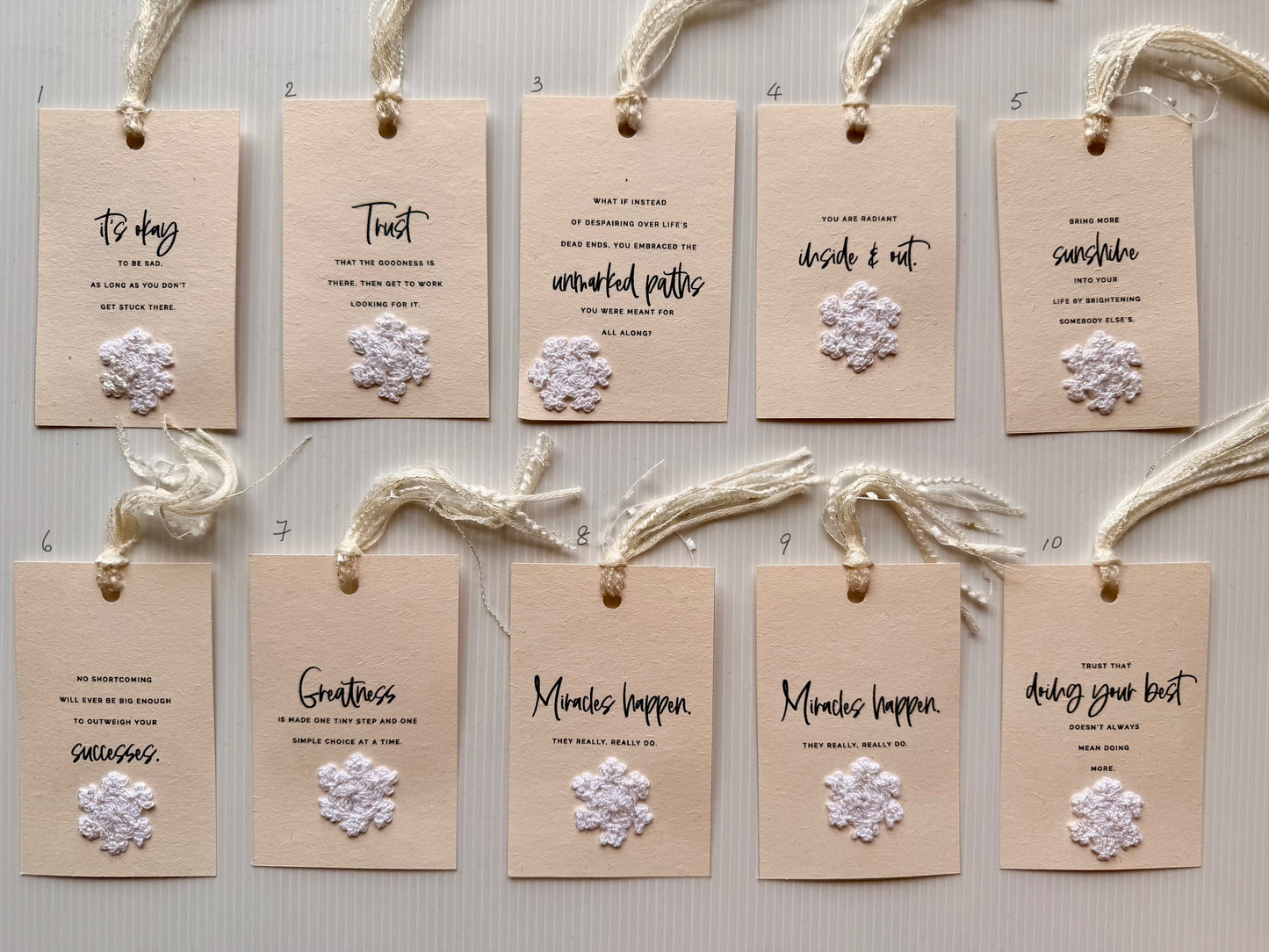 Snowflake Wellness Cards